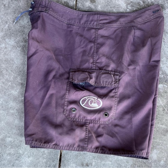 Quiksilver Edition Vintage 90s Y2K Faded Purple Cargo  Board Shorts Mens 32x6 - Picture 1 of 8